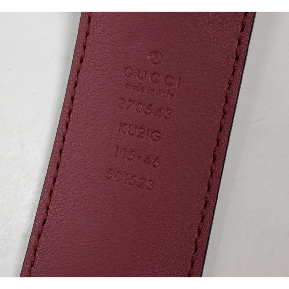 Size 115/46 - Gucci Floral Print Leather Belt - Picture 4 of 6